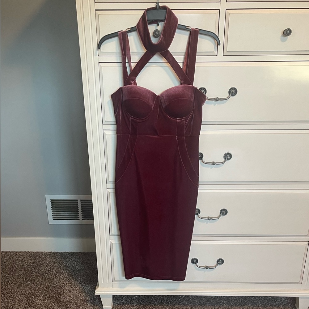 Bodycon pink dress